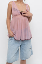 Load image into Gallery viewer, Vintage x VICTORIAS SECRET Pink, Burgundy Mesh Tank (M, L)
