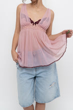 Load image into Gallery viewer, Vintage x VICTORIAS SECRET Pink, Burgundy Mesh Tank (M, L)