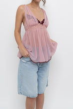 Load image into Gallery viewer, Vintage x VICTORIAS SECRET Pink, Burgundy Mesh Tank (M, L)