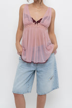 Load image into Gallery viewer, Vintage x VICTORIAS SECRET Pink, Burgundy Mesh Tank (M, L)