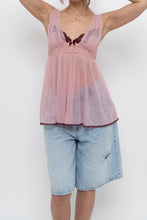 Load image into Gallery viewer, Vintage x VICTORIAS SECRET Pink, Burgundy Mesh Tank (M, L)