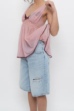 Load image into Gallery viewer, Vintage x VICTORIAS SECRET Pink, Burgundy Mesh Tank (M, L)