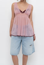 Load image into Gallery viewer, Vintage x VICTORIAS SECRET Pink, Burgundy Mesh Tank (M, L)