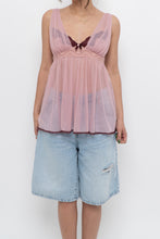 Load image into Gallery viewer, Vintage x VICTORIAS SECRET Pink, Burgundy Mesh Tank (M, L)