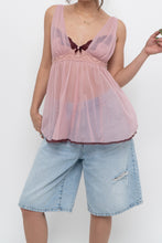 Load image into Gallery viewer, Vintage x VICTORIAS SECRET Pink, Burgundy Mesh Tank (M, L)