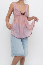 Load image into Gallery viewer, Vintage x VICTORIAS SECRET Pink, Burgundy Mesh Tank (M, L)