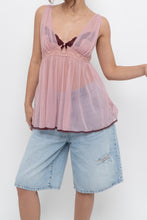 Load image into Gallery viewer, Vintage x VICTORIAS SECRET Pink, Burgundy Mesh Tank (M, L)