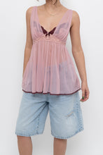 Load image into Gallery viewer, Vintage x VICTORIAS SECRET Pink, Burgundy Mesh Tank (M, L)