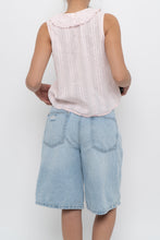 Load image into Gallery viewer, VINTON x Pale Pink Cotton Ruffle Top (S, M)