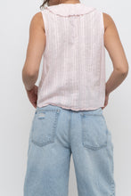 Load image into Gallery viewer, VINTON x Pale Pink Cotton Ruffle Top (S, M)
