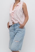 Load image into Gallery viewer, VINTON x Pale Pink Cotton Ruffle Top (S, M)