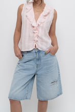 Load image into Gallery viewer, VINTON x Pale Pink Cotton Ruffle Top (S, M)