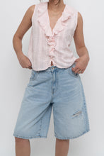 Load image into Gallery viewer, VINTON x Pale Pink Cotton Ruffle Top (S, M)