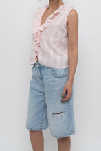 Load image into Gallery viewer, VINTON x Pale Pink Cotton Ruffle Top (S, M)