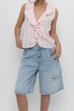 Load image into Gallery viewer, VINTON x Pale Pink Cotton Ruffle Top (S, M)