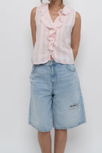 Load image into Gallery viewer, VINTON x Pale Pink Cotton Ruffle Top (S, M)