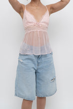 Load image into Gallery viewer, VICTORIAS SECRET x Pale Pink Mesh Rhinestone Tank (M, L)