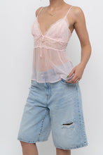 Load image into Gallery viewer, VICTORIAS SECRET x Pale Pink Mesh Rhinestone Tank (M, L)