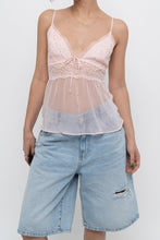 Load image into Gallery viewer, VICTORIAS SECRET x Pale Pink Mesh Rhinestone Tank (M, L)
