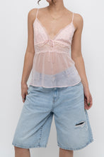 Load image into Gallery viewer, VICTORIAS SECRET x Pale Pink Mesh Rhinestone Tank (M, L)