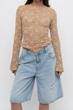 Load image into Gallery viewer, Vintage x BISOU BISOU Peach Lace Long Sleeve (S, M)
