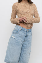 Load image into Gallery viewer, Vintage x BISOU BISOU Peach Lace Long Sleeve (S, M)