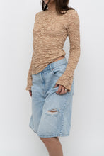 Load image into Gallery viewer, Vintage x BISOU BISOU Peach Lace Long Sleeve (S, M)