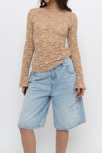 Load image into Gallery viewer, Vintage x BISOU BISOU Peach Lace Long Sleeve (S, M)