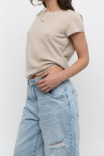 Load image into Gallery viewer, Vintage x BARNEYS Beige Cashmere Short Sleeve (XS-M)