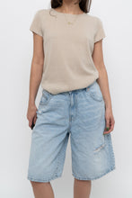 Load image into Gallery viewer, Vintage x BARNEYS Beige Cashmere Short Sleeve (XS-M)
