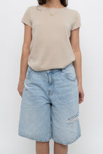 Load image into Gallery viewer, Vintage x BARNEYS Beige Cashmere Short Sleeve (XS-M)