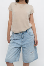 Load image into Gallery viewer, Vintage x BARNEYS Beige Cashmere Short Sleeve (XS-M)