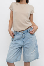 Load image into Gallery viewer, Vintage x BARNEYS Beige Cashmere Short Sleeve (XS-M)