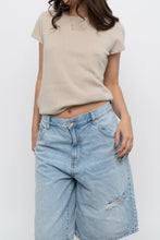 Load image into Gallery viewer, Vintage x BARNEYS Beige Cashmere Short Sleeve (XS-M)