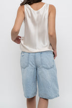 Load image into Gallery viewer, VINCE x Cream Silk Shiny Tank (S)