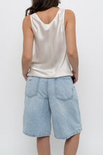 Load image into Gallery viewer, VINCE x Cream Silk Shiny Tank (S)