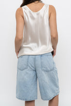 Load image into Gallery viewer, VINCE x Cream Silk Shiny Tank (S)