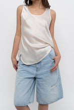 Load image into Gallery viewer, VINCE x Cream Silk Shiny Tank (S)