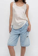 Load image into Gallery viewer, VINCE x Cream Silk Shiny Tank (S)
