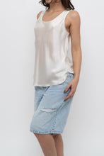 Load image into Gallery viewer, VINCE x Cream Silk Shiny Tank (S)