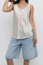 Load image into Gallery viewer, VINCE x Cream Silk Shiny Tank (S)
