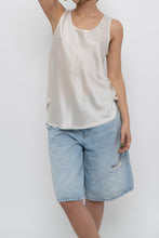 Load image into Gallery viewer, VINCE x Cream Silk Shiny Tank (S)