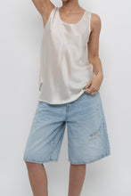 Load image into Gallery viewer, VINCE x Cream Silk Shiny Tank (S)