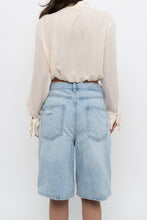 Load image into Gallery viewer, Vintage x EMANUEL UNAGRO Cropped Cream Silk Blouse (XS, S)