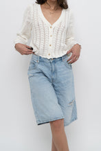Load image into Gallery viewer, WILFRED x White Cotton Knit Cropped Cardigan (XS-L)
