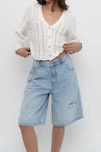Load image into Gallery viewer, WILFRED x White Cotton Knit Cropped Cardigan (XS-L)