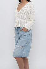 Load image into Gallery viewer, WILFRED x White Cotton Knit Cropped Cardigan (XS-L)