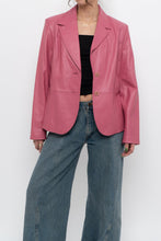 Load image into Gallery viewer, Vintage x VALERIE STEVENS Bubblegum Pink Butter Leather Jacket (XS-M)