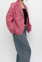 Load image into Gallery viewer, Vintage x VALERIE STEVENS Bubblegum Pink Butter Leather Jacket (XS-M)