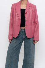 Load image into Gallery viewer, Vintage x VALERIE STEVENS Bubblegum Pink Butter Leather Jacket (XS-M)